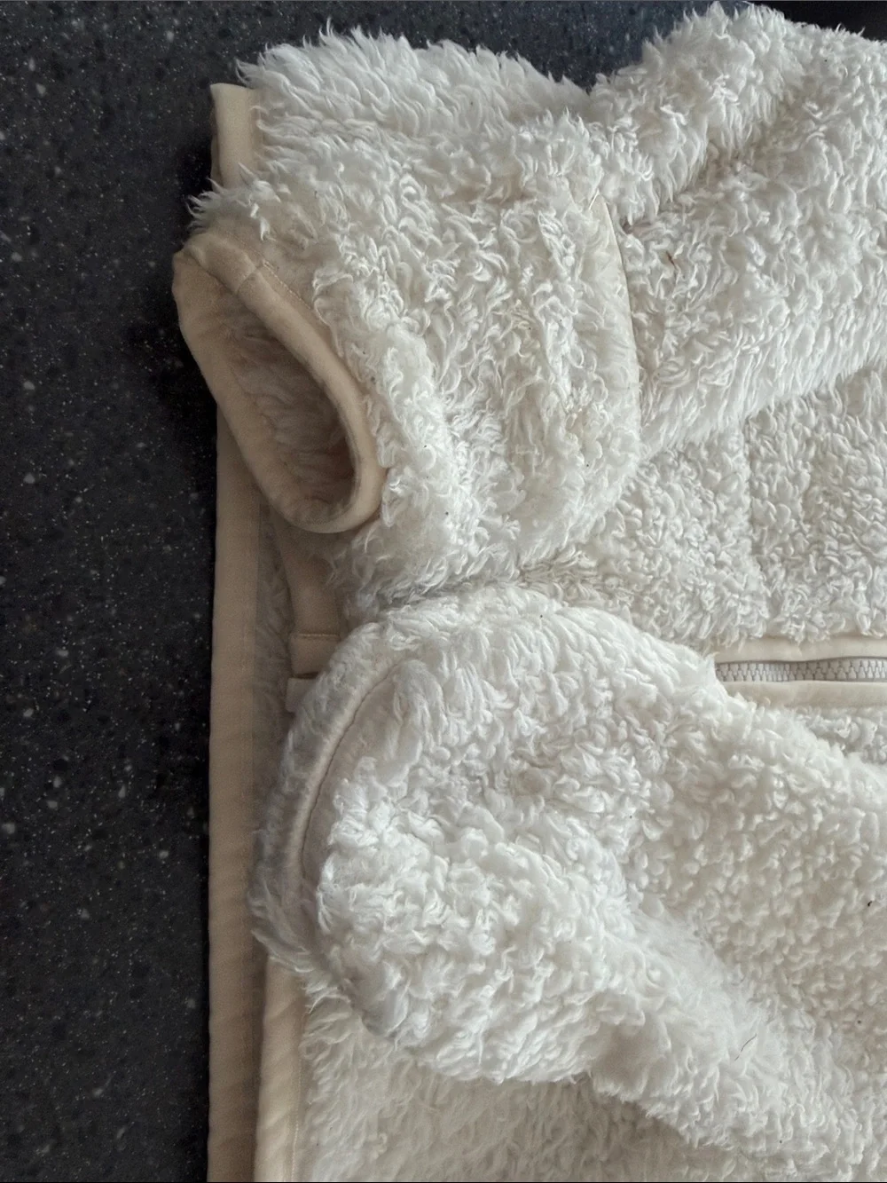 Baby Girl The North Face Kids Cream Sherpa Puffer Hoodie